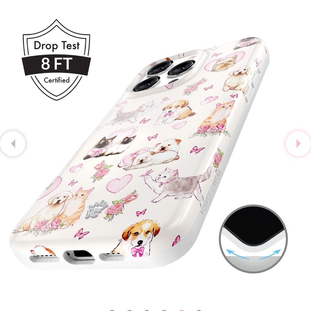 Velvet Caviar Puppies and Kittens iPhone 14 ProMax case - Picture 6 of 9